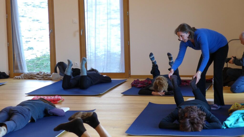 Nathalie Touaty en séance Feldenkrais