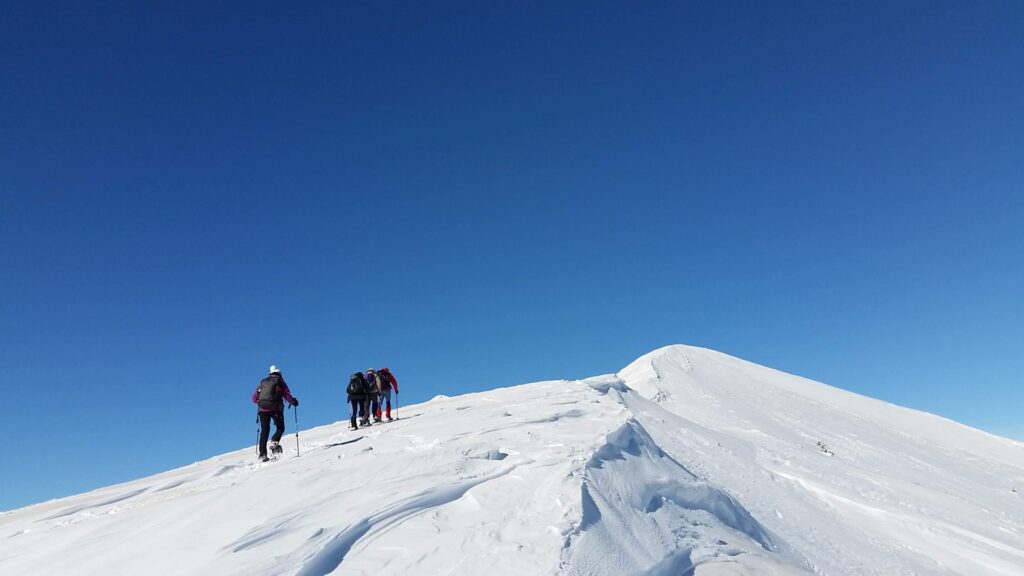 Raquettes à Lus la Croix-Haute, ascension hivernale du Jocou