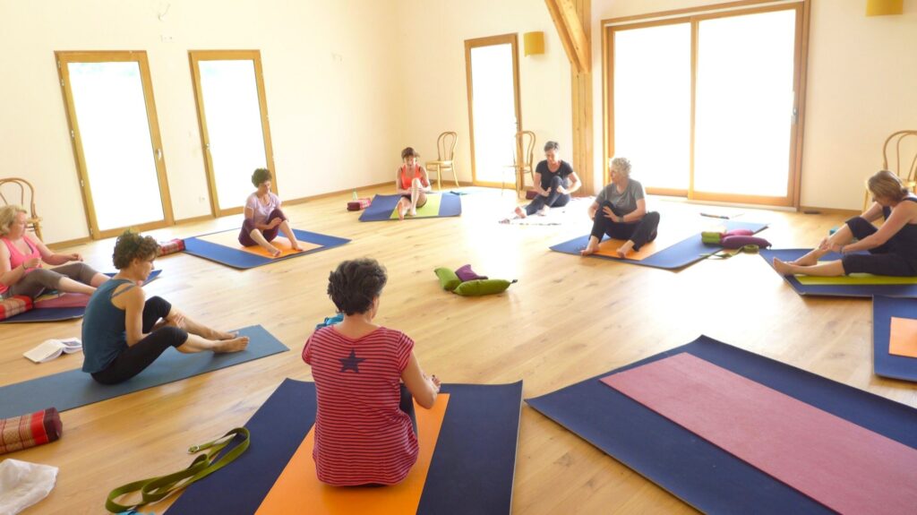 Séance de yoga avec Catherine Gros