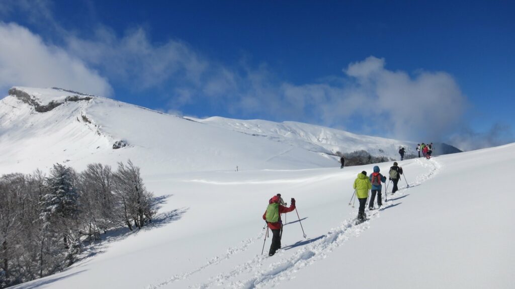 Raquettes au col de la Croix dans le Vallon de La Jarjatte