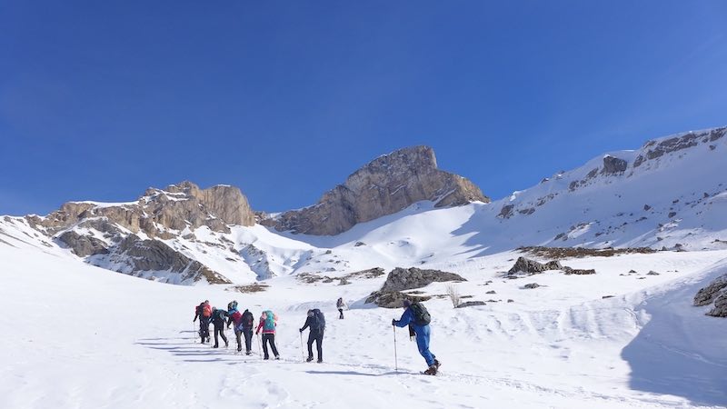 Séjours groupes raquettes Vallon de La Jarjatte